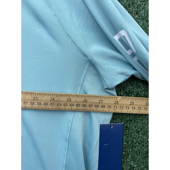Huk Performance Fishing Men’s Hoodie Shirt Size 3XL Light Blue NWT Stretch - Picture 6 of 11